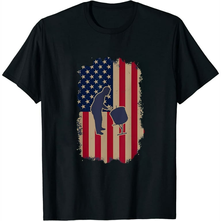 Vintage Percussion Shirt - American Us Flag Shirt Vintage Percussion Shirt - American Us Flag Shirt
