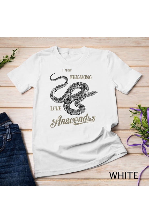 Womens Anaconda Snake Love Animals Design Unisex T-Shirt