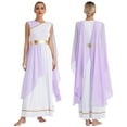 Womens Ancient Greek Toga Costume Greece Roman Goddesses Athena Cosplay