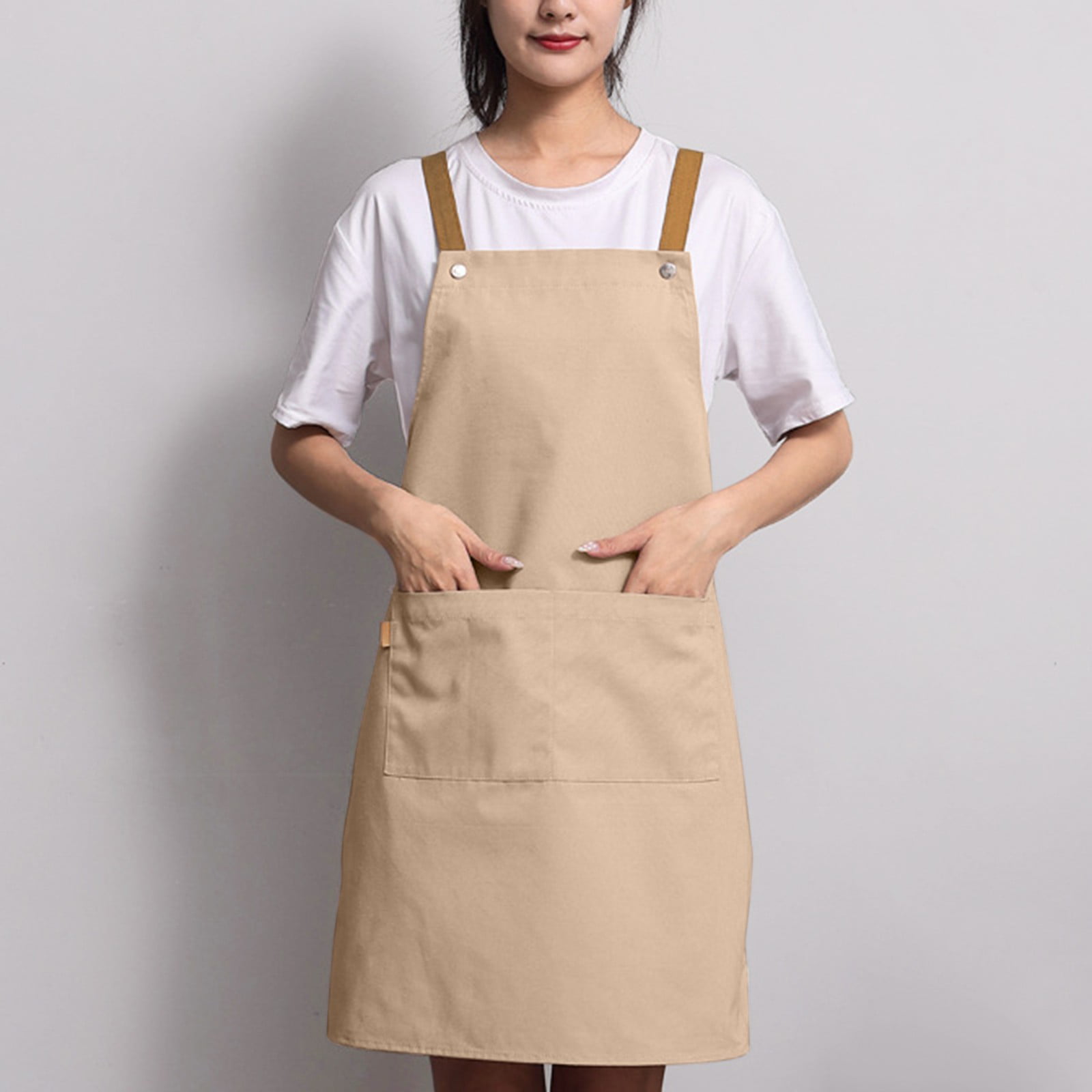 Buy FIRST FRONT Cotton Apron 100% Cotton with Front Center Pocket with End  Random Colour and, MultiColour, (pack of 1) l Kitchen Tools l Essential  Kitchen Tools l Tools l Kitchen l