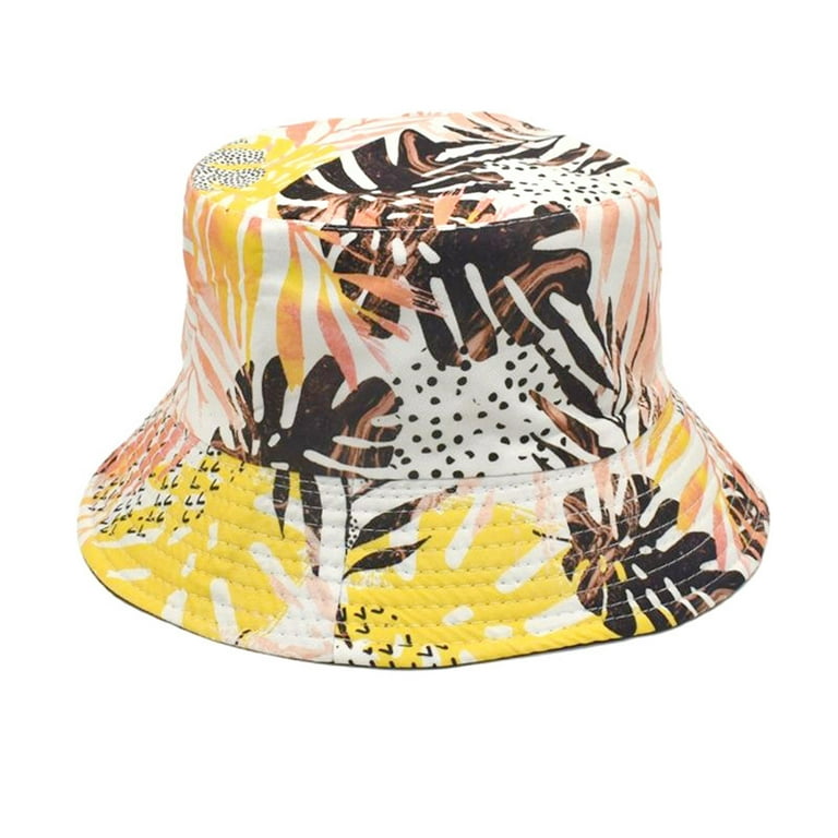 Womens And Mens Bucket Hat Simple Sunshade Summer Fashion Sport Coconut  Printed Boonie Hats For Women