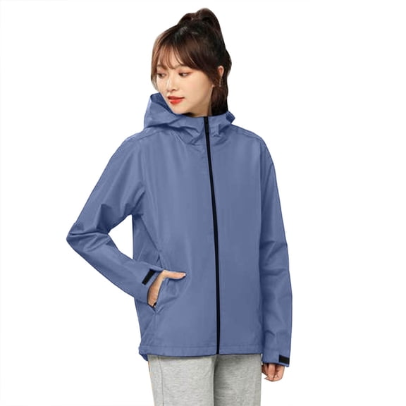 Womens And Mens Long Sleeve Mountaineering Suit Water Proof Workwear Jacket Solid Color Windbreaker Couple Windbreaker