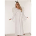 thumbnail image 1 of Rubies White Angelic Robe and Halo Costume Set for Adults, Women's One Size, 1 of 2