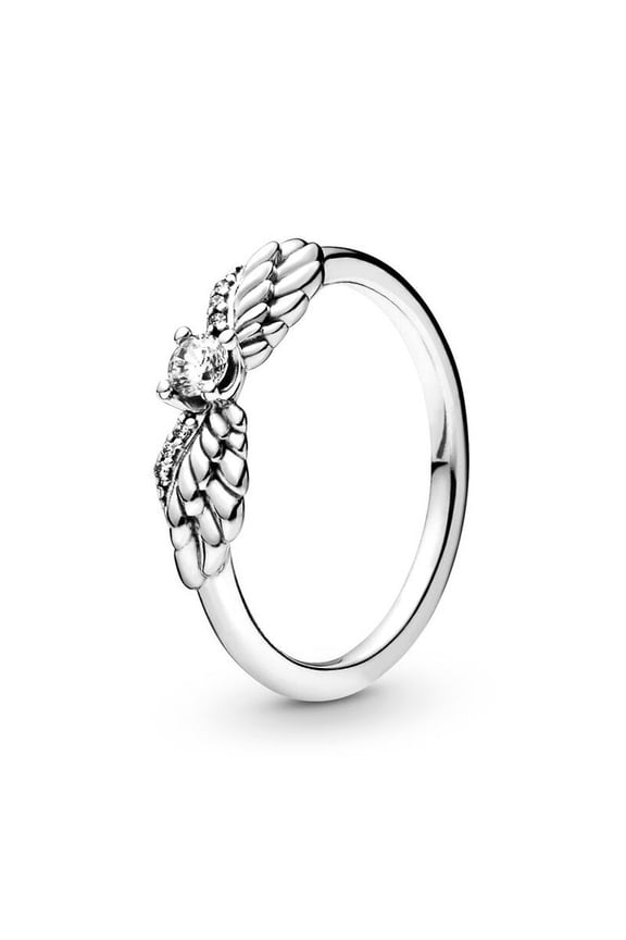 Womens Angel Wings Ring Electroplated High Quality Elegant Finger Jewelry Gift For Her Durable Fashion Accessory
