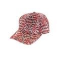 thumbnail image 1 of Womens Animal Print Sparkle Fabric Cap - Red, 1 of 1