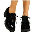 thumbnail image 1 of Womens Ankle Boots Platform Lug Sole Chunky High Heel Beaded Strappy Loafers Fashion Leather Casual Dress Oxfords, 1 of 7