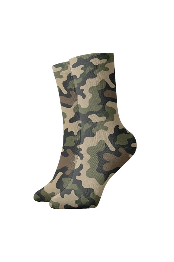 Womens Ankle Quarter Socks America Army Camouflage Mens Printed Crew Socks