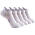 thumbnail image 1 of Womens Ankle Socks 5 Pairs Cushioned Running Athletic No Show Socks With Tab, 1 of 5