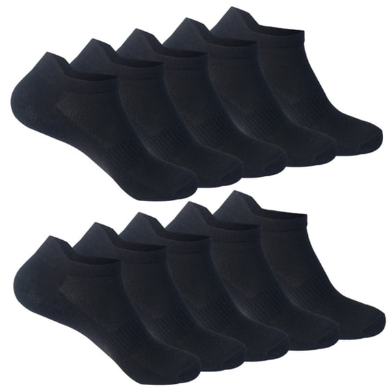 Womens Ankle Socks! Audhol 10 Pair Summer Sports Casual Solid Color Breathable Sweat Absorbing Thin Socks Athletic Socks Women Black M