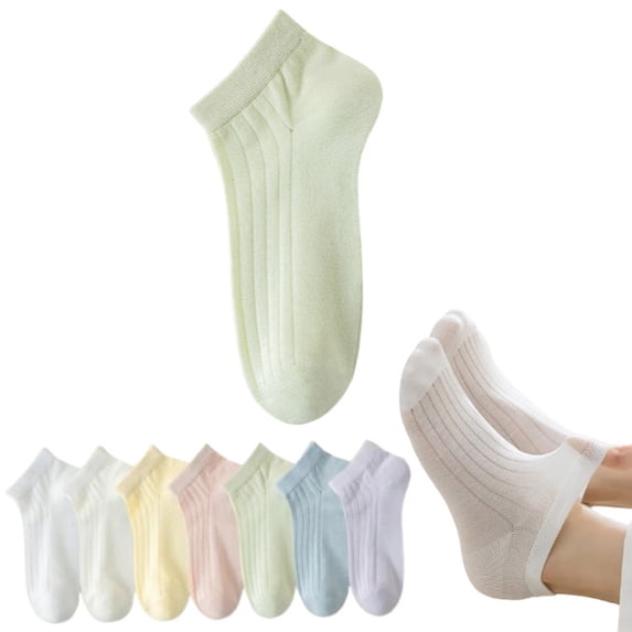 Womens Ankle Socks Ultra Thin Breathable Dry Fit Low Cut Athletic Socks,Green