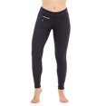 thumbnail image 1 of Womens Ankle Zip Yoga Leggings, Black - Extra Large, 1 of 1