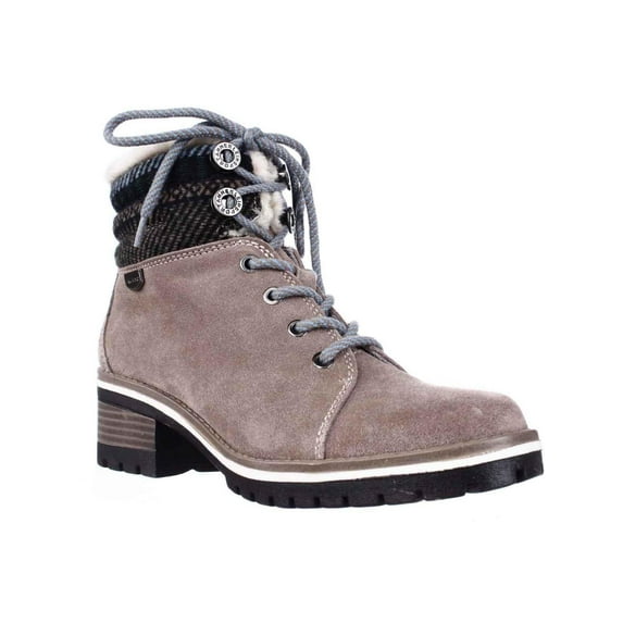 Womens Anne Klein Sport Langstyn Lined Lace Up Snow Boots, Dark Natural Multi