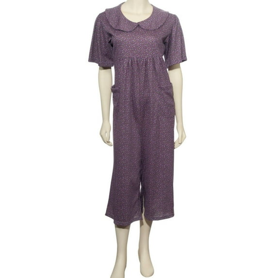 Womens Anti-Strip Adaptive Jumpsuit with Inner-Leg Snaps-Style 5