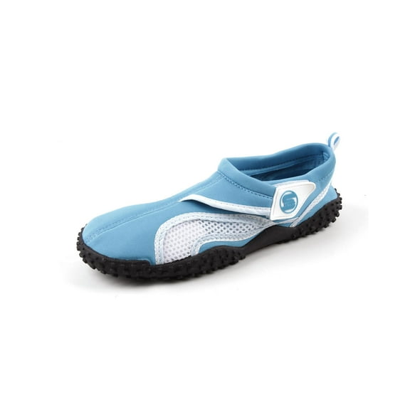 Womens Aqua Sock Wave Water Shoes- Waterproof Slip-Ons for Pool, Beach and Sports, Turquoise, Size: 10, S7