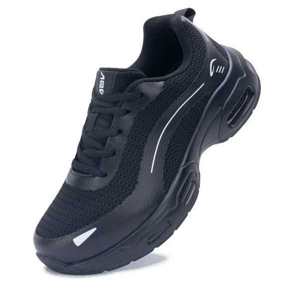 Womens Arch Support Walking Shoes|Tennis Running Shoes|Orthotic Cushioning Sneakers for Plantar Fasciitis Foot Heel Pain Relief BlackWhite Size 8.5