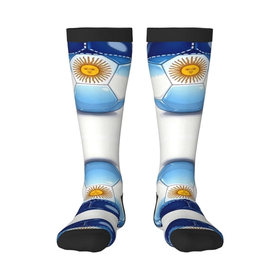 Womens Argentine-Soccerball-Art Knee High Socks Comfy Thermal Boot Long Socks