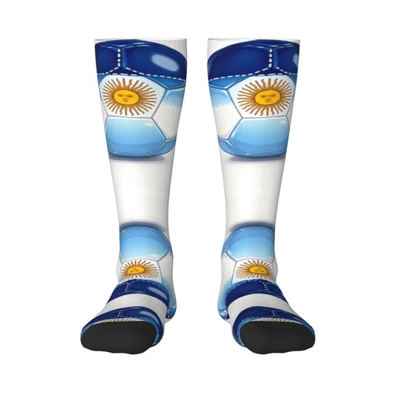 Womens Argentine-Soccerball-Art Knee High Socks Comfy Thermal Boot Long Socks