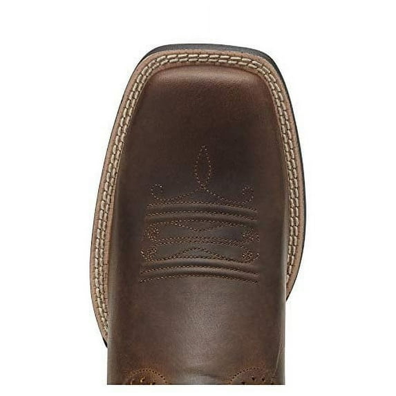 Womens Ariat Quickdraw Wide Square Toe Boots 7.5B, Brown,Cream,Burgundy