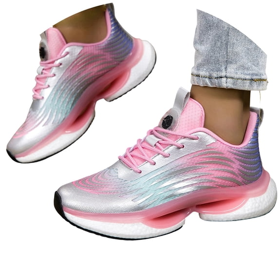 Womens Armadillo Sneakers Shoe, Hands Free and Supportive Walking Shoes, Lightweight Breathable Comfort Nurses Orthopedic Mesh Shoe