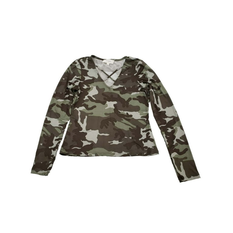 Women's Print V-neck Long Sleeve Shirt Women's Print V-neck Long Sleeve Shirt