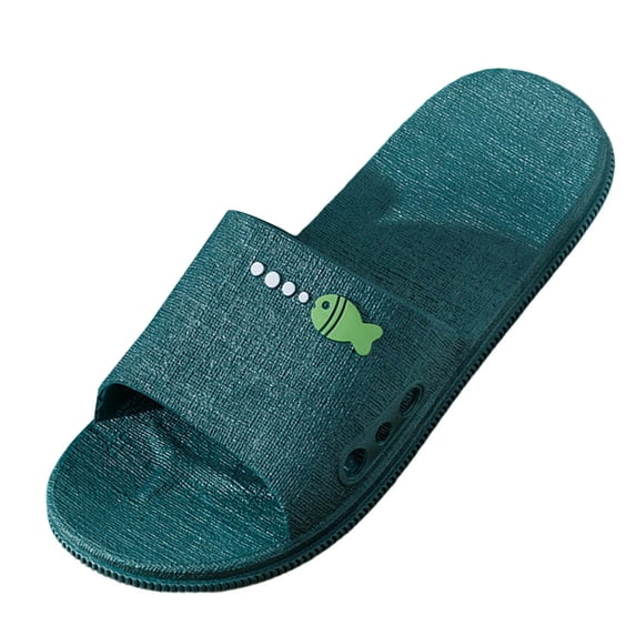 Womens Army Green Fish Slide Sandals Non Slip PVC Beach Pool Slippers Lightweight Summer Bathroom Shoes Comfortable Open Toe Outdoor Slides,Size 7.5-8.5