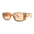 thumbnail image 1 of Womens Art Deco Mod Rectangular Sunglasses Beige, 1 of 4