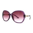 thumbnail image 1 of Womens Art Deco Rhinestone Jewel Arm Butterfly Designer Sunglasses Purple, 1 of 4