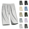 thumbnail image 1 of Womens Athletic Bermuda Shorts Ultra Stretch Petite Quick Dry Drawstring Waist Casual Shorts With Functional Pockets Summer Beach Light Gray M, 1 of 6