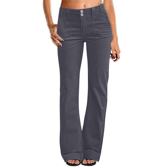 Womens Athletic Pants Designed With Straight Legs Lightweight Styling And Zipper Pockets For Workout Travel And Everyday Wear