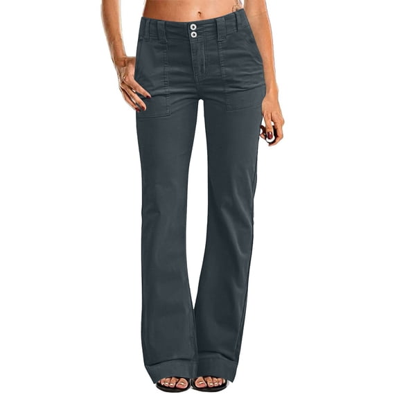 Womens Athletic Pants Designed With Straight Legs Lightweight Styling And Zipper Pockets For Workout Travel And Everyday Wear