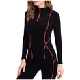 thumbnail image 1 of Womens Athletic Shirts Workout Long Sleeve Slimming Tops Mock Neck Summer Yoga Running Quickdrying Shirt, Orange, S, 1 of 7