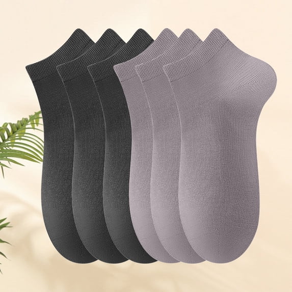 Womens Athletic Socks Summer Men's Socks Spring and Summer Short Socks Thin Breathable Socks Men's Sports Socks Gray One Size