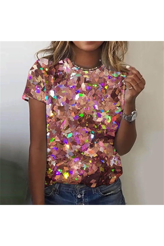 Womens Athletic Tops Dry Tech Shirts Women Spandex T Shirt Women Compression T Shirt Loose Womens Casual Summer Tops Shirts Summer Casual Pack of Apparel Gold XS