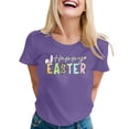 thumbnail image 1 of Womens Athletic Tops L Short Sleeve Tees Women All Womens Raglan T Shirt Women Short Sleeved Shirts for Casual Tees Workout Shirts Loose Cute Summer Tops And Shirt Medium T Long Purple 3XL, 1 of 3