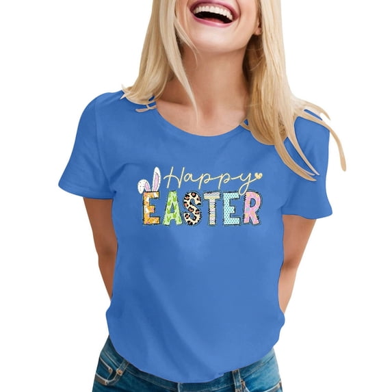 Womens Athletic Tops L Short Sleeve Tees Women All Womens Raglan T Shirt Women Short Sleeved Shirts for Casual Tees Workout Shirts Loose Cute Summer Tops And Shirt Medium T Long Blue L