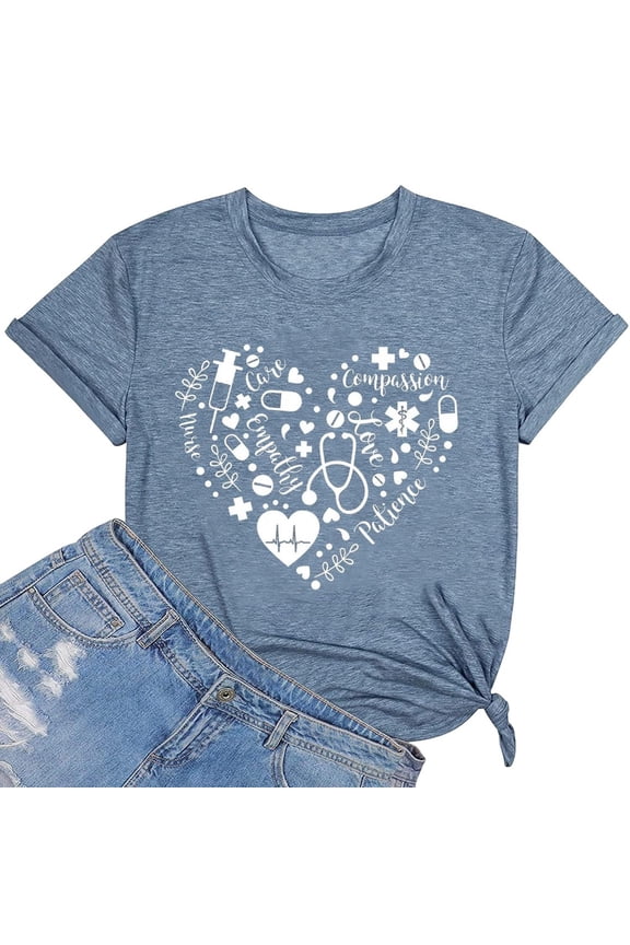 Womens Athletic Tops Ladies T Shirts for Women Tech Pack Tee for Women Short Sleeve Womens Long Sleeve Tees Layering Shirt Large Women's Tops Athletic Top Summer T Shirts Sports Blue XL
