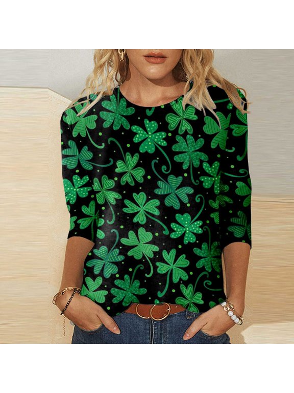 Womens Athletic Tops Long Sleeve Polyester Spandex Long Sleeve Shirt for Women Compression Cold Gear Football Shirt Women Layering T Short Hike Top Green M