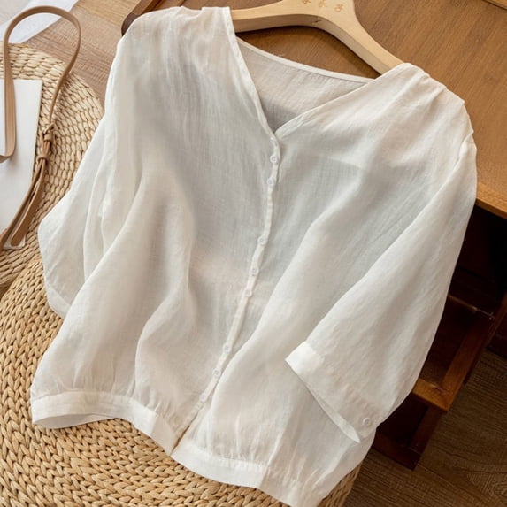 Womens Athletic Tops Long Sleeve Shirt Women plus Womens Solid Shirt Shirts Casual Size Small Tops Fashion Women Tee Shirts Compression Woman Blank Set Long Sleeve White 3XL