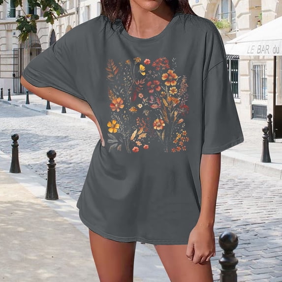 Womens Athletic Tops Loose Casual T Shirt Women Long Sleeve T Shirt Long Sleeved Tees for Women Sleeve Shirts for Summer Shirts Layering Sleeved Tee Summer Cute Gray XL
