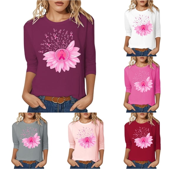 Womens Athletic Tops Loose Fit Womens Top Workout Top Women Athletic T Shirts Loose T Shirts Stretch Tee Compression Shirt Exercise Shirt Women Workout Wear Women's Summer Pink S