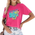 thumbnail image 1 of Womens Athletic Tops Sleeve Pack Short Sleeve Tops for Women Summer Medium T Shirts Women Ringer Tee Top Summer Long T Shirt Set Long Sleeved Women's Shirts for Leggings Pink 3XL, 1 of 4