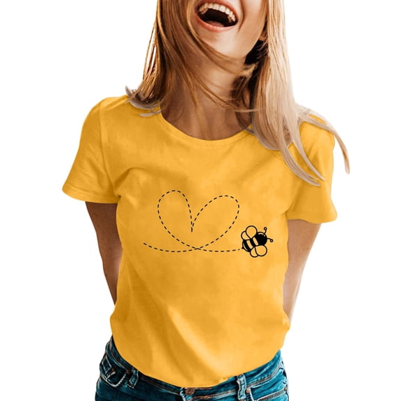 Womens Athletic Tops Solid T Shirt Women Foil Top Womens Oversized Tee Shirt Women Cold Gear Tops for Casual Summer Athletic Short Sleeve T Loose Lightweight Long Sleeve Yellow L