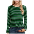 thumbnail image 1 of Womens Athletic Tops Space T Womens Long Sleeve T Shirt Tops Long Sleeve Heat Running Shirts Loose Fit Workout Tees Women Shirt Women Summer Compression Running Tee Shirts Neck Green L, 1 of 4