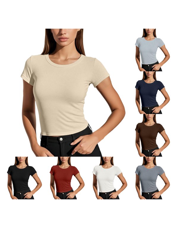 Womens Athletic Tops Synthetic Long Sleeve Shirt Women Loose Workout Shirts Women Turtleneck Tee for Long Sleeve Womens Athletic Shirt Tech T T Tee Shirts Set Beige M