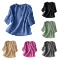 thumbnail image 1 of Womens Athletic Tops Valentines Day Shirts for Women Compression Shirts Swim Tee Short Sleeve Athletic Shirt Women Neck Tops for Casual Summer Womens Solid Tees T Shirt Short Blue M, 1 of 4
