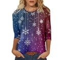 thumbnail image 1 of Womens Athletic Tops Women's Athletic Tops Short Sleeve Shirt Women Workout Shirts Loose Running Shirts for Women Long Sleeve Layering Long for T Shirt Pack Running Blue M, 1 of 5