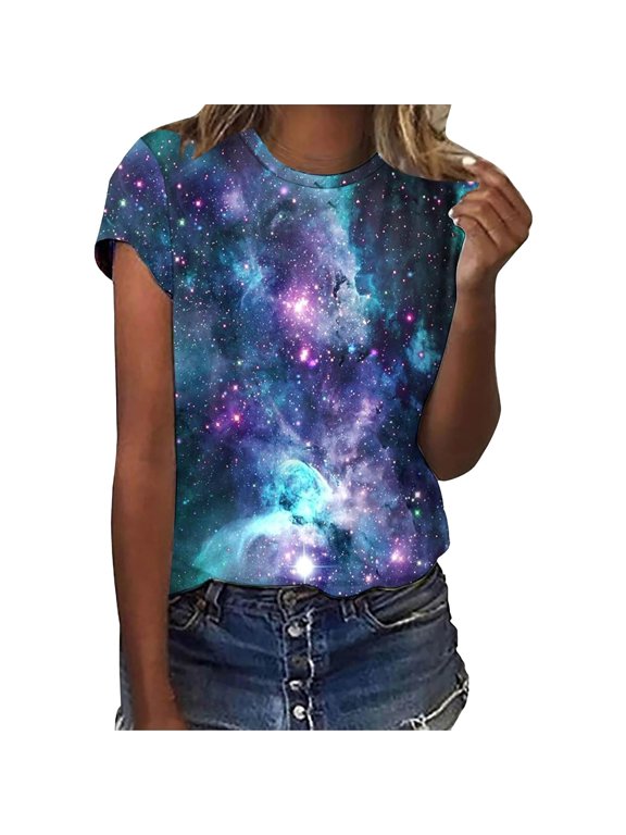 Womens Athletic Tops Womens Compression Cold Gear Tops Running Tee Shirts Long Sleeve Tees Summer Shirt for Women Short T Shirt Ladies Athletic Wear Graphic T Shirts for Women Blue XL