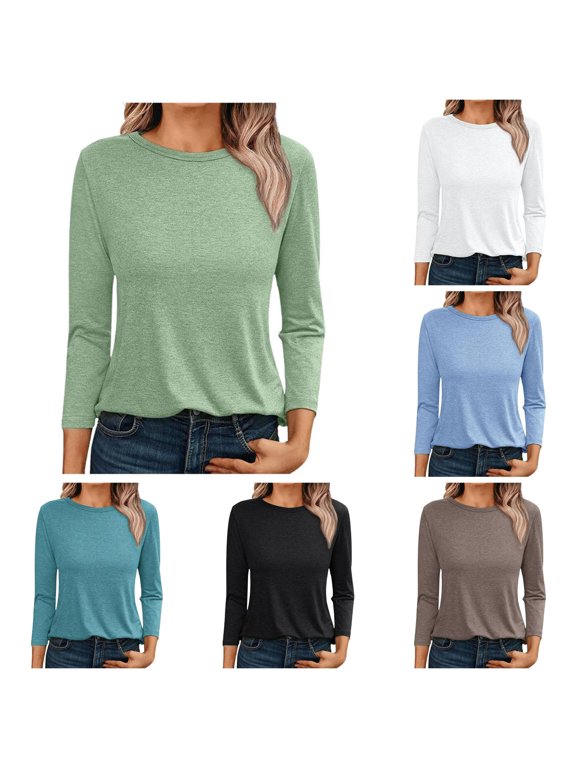 Womens Athletic Tops Womens Compression Shirts Shirt Women Cold Gear Long Sleeve Shirts Tops Long Sleeve Polyester Wide Shirt Women with for Green XXL