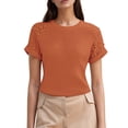 thumbnail image 1 of Womens Athletic Tops Womens Loose Fit Running Tops Short Sleeve Raglan Shirt Women T Shirts Summer Tee Women Summer dish Top Lightweight Workout Shirts Compression T Shirt Short Orange L, 1 of 4