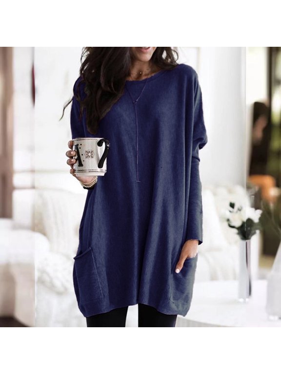 Womens Athletic Tops Womens Summer T Shirts T Shirts for Summer Women Loose Fit Athletic Tops Short Sleeve Casual for Women Big Shirt Mod Bod Long Sleeves Loose Fit Blue 5XL